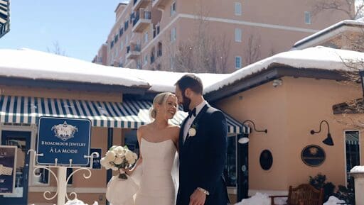 Stacey and AJ are celebrating their wedding